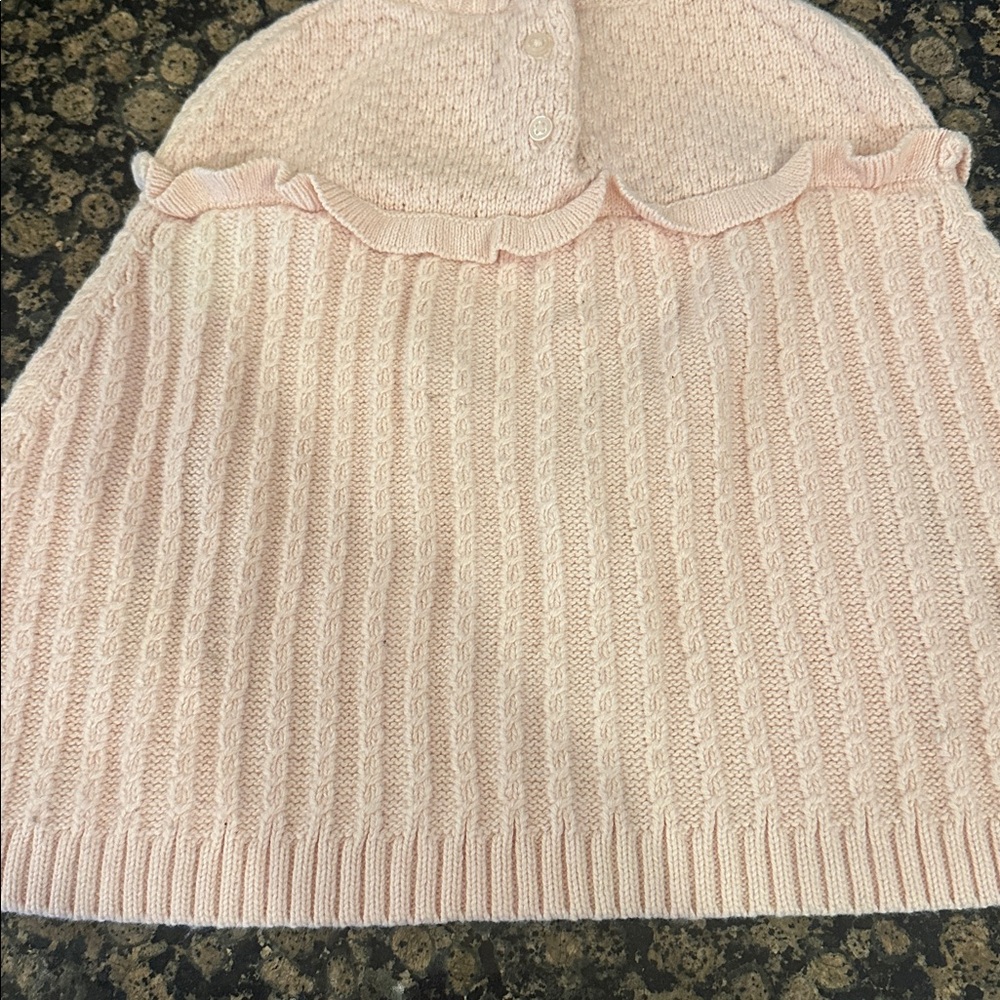 Janie and Jack Pink Ruffled Poncho - Picture 6 of 6